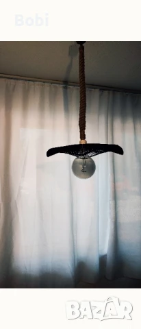 Плетени висящи полилеи , снимка 5 - Лампи за таван - 51327301