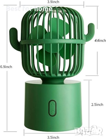 Настолен USB вентилатор Кактус 3 цвята, снимка 8 - Вентилатори - 41393537