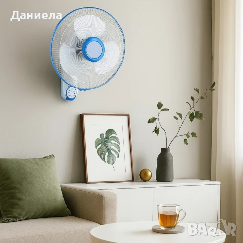 Вентилатор 16" Perfect WF-16RC, стенен, дистанционно управление, снимка 5 - Вентилатори - 51038508