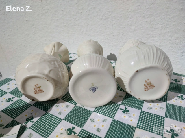 Ръчно рисувани вази Belleek Ирландия, снимка 10 - Вази - 53656650