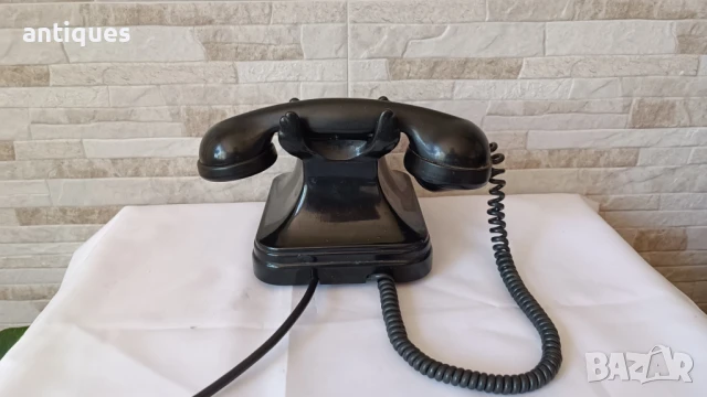 Стар немски телефон с вилка-  Siemens - 1950" година, снимка 5 - Антикварни и старинни предмети - 50765687
