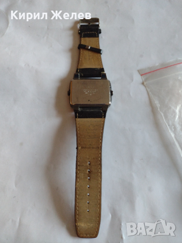 Луксозен мъжки часовник Q/Q QUARTZ WATER RESIST работи много красив с кожена каишка - 21782, снимка 5 - Мъжки - 36203055