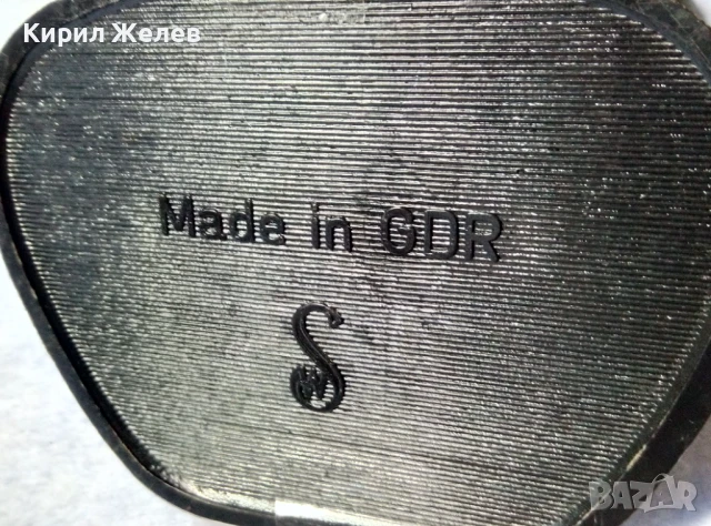 Стари СКЪПОЦЕННИ ПОЗЛАТЕНИ БУТОНЕЛИ MADE in GDR с ЮВЕЛИРНО ФАСЕТИРАН КРИСТАЛ RIVOLI ЛУКС МОДЕЛ 19027, снимка 2 - Антикварни и старинни предмети - 51264676