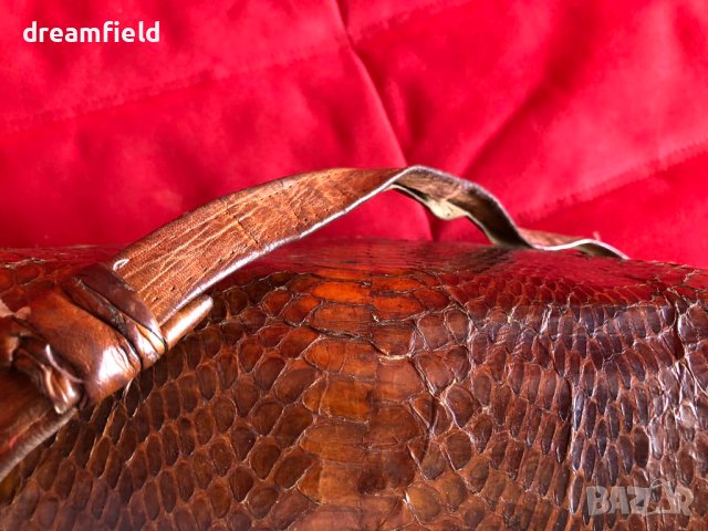 Чанта от змийска кожа, снимка 5 - Чанти - 41620288