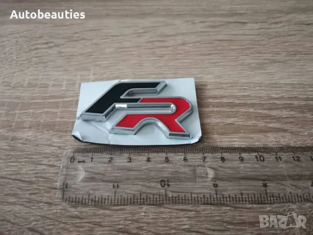 емблема Seat FR черно с червено, снимка 2 - Аксесоари и консумативи - 50074330