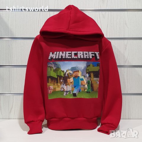 Нов детски суичър с дигитален печат MINECRAFT