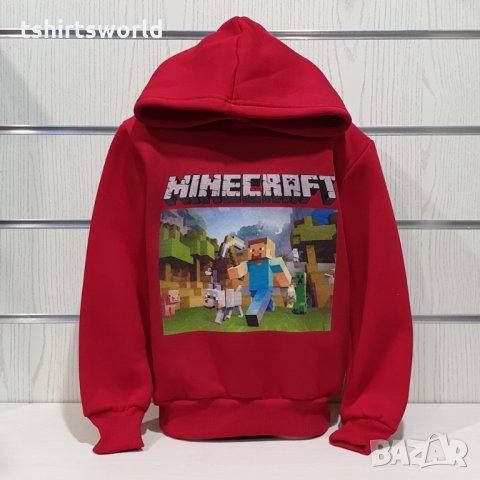 Нов детски суичър с дигитален печат MINECRAFT, снимка 1 - Детски анцузи и суичери - 34652295