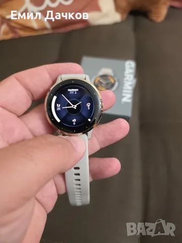 Смарт часовник Garmin Venu 3S (Soft Gold / French Grey) – Практически нов, с гаранция + ПОДАРЪЦИ!