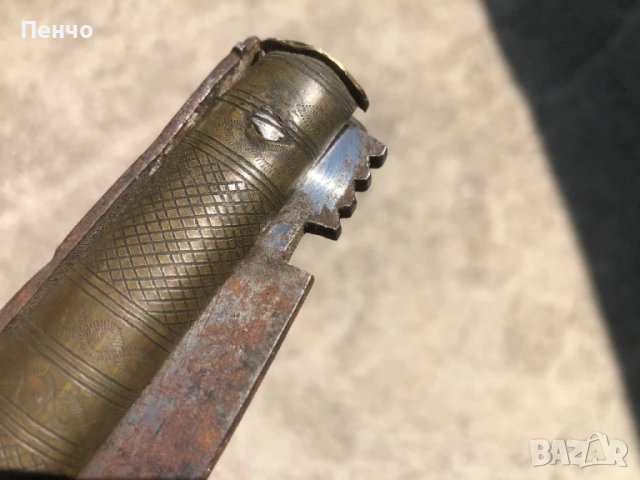 старинна бойна НАВАХА /NAVAJA/ - XVII - XVIII век - ОРИГИНАЛ, снимка 13 - Ножове - 51286048