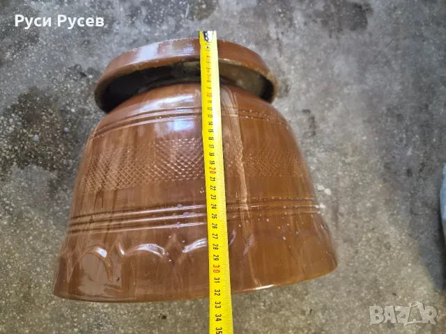 Керамична саксия диаменър 40 см.виточина 32 см