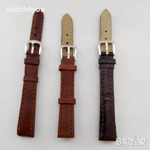 НОВА КАИШКА ЗА ЧАСОВНИК РАЗЛИЧНИ ЦВЕТОВЕ ЧЕРНА КАФЯВА БЯЛА СИНЯ ЧЕРВЕНА.КОЖЕНИ КАИШКИ ЗА ЧАСОВНИЦИ., снимка 8 - Каишки за часовници - 8739584