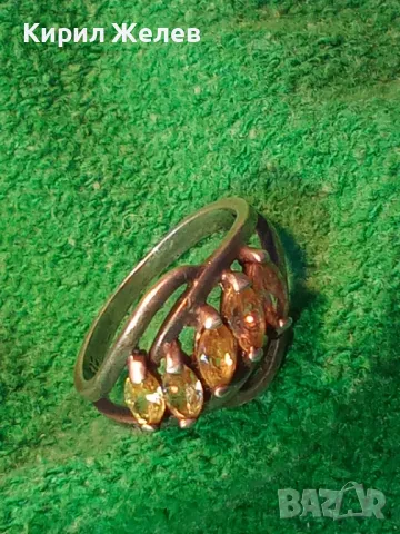 РАЗКОШЕН СКЪПОЦЕНЕН СРЕБЪРЕН ПРЪСТЕН СРЕБРО 925 с КРАСИВИ ЮВЕЛИРНО ФАСЕТИРАНИ КАМЪНИ ЦИТРИН 47531, снимка 15 - Пръстени - 50192737