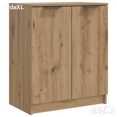 vidaXL Шкаф за обувки дъб артизан 59x35x70 см инженерна дървесина