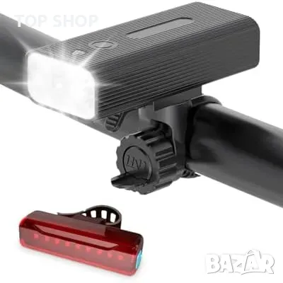 Нови Фар и задна светлина за велосипед, 3000 лумена, 5 режима, IPX5, акумулаторни