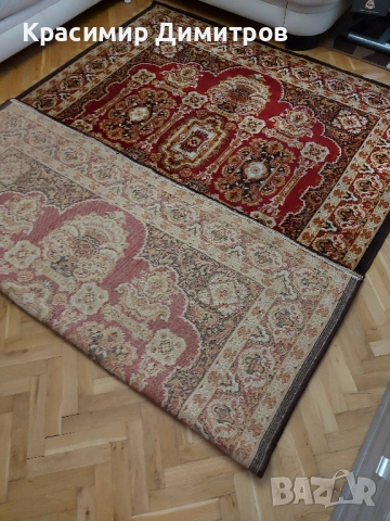 Красив персийски вълнен килим сръбски 2/3 м., като нов.  , снимка 3 - Килими - 51950995