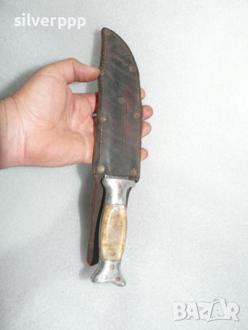  Стар български нож туристически нож -124 , снимка 4 - Други ценни предмети - 36487123
