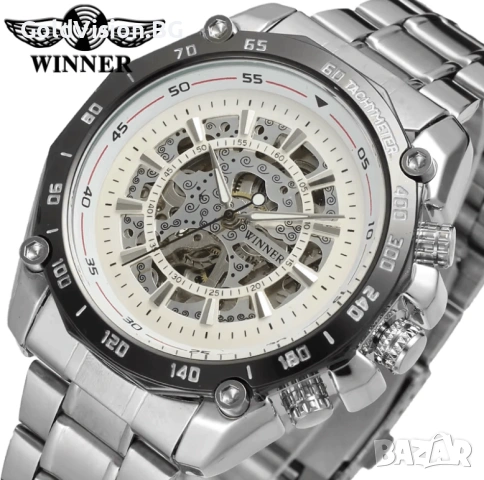 Автоматичен мъжки часовник WINNER – Web + ПОДАРЪК, снимка 2 - Мъжки - 53139072