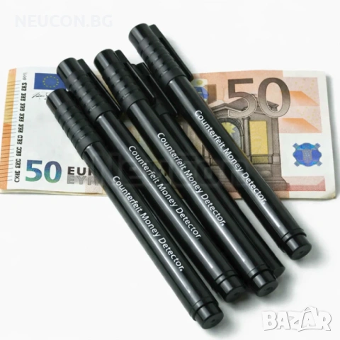 Детекторна писалка за фалшиви евро банкноти – комплект 5 бр., снимка 2 - Друго търговско оборудване - 53096473