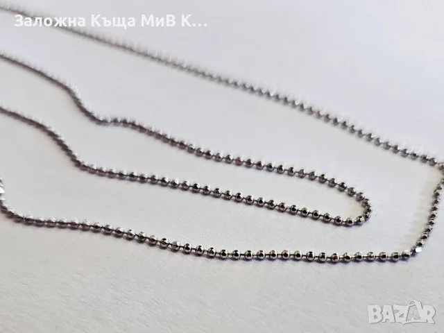 Златен синджир с висулка бяло злато 1.84гр 04300-26, снимка 3 - Колиета, медальони, синджири - 56149431
