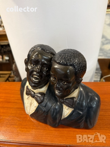 Керамична фигура на джаз музиканти. №7405, снимка 4 - Антикварни и старинни предмети - 51901918