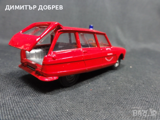 1/43 СТАРА РЕТРО МЕТАЛНА КОЛИЧКА МАЩАБЕН МОДЕЛ CITROEN AMI 6 BREAK VEREM FRANCE, снимка 4 - Колекции - 52223623