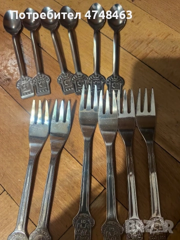 комплекти чисто нови вилици лъжици малки и големи всичко това на снимките , снимка 4 - Прибори за хранене, готвене и сервиране - 53866512