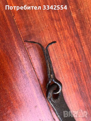 РЕЗЕ ЗА ПОРТА СТАРО КОВАНО ЖЕЛЯЗО КОМПЛЕКТ-3 ЧАСТИ, снимка 4 - Други ценни предмети - 42604385