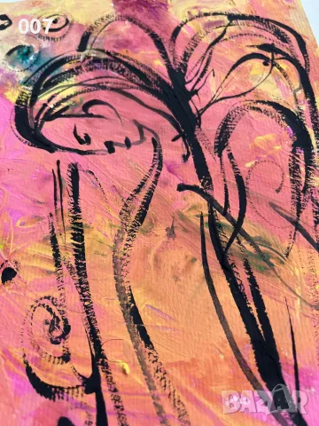 Абстрактна картина, снимка 2 - Картини - 49676274
