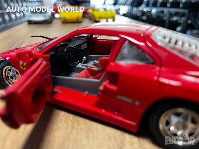 Метална колекционерска количка модел FERRARI F40 EVOLUZIONE 1:24 38.92 лв. / 19.90 €, снимка 6 - Колекции - 53699675