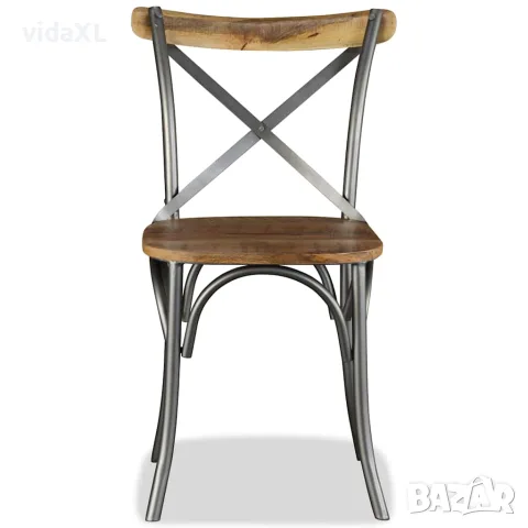 vidaXL Трапезни столове, 2 бр, мангово дърво масив, снимка 6 - Столове - 56146405