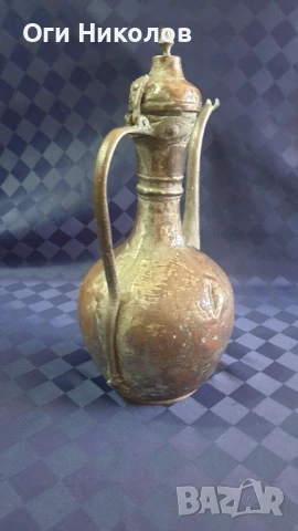 Бакърен османски,турски ибрик , снимка 4 - Антикварни и старинни предмети - 51080619