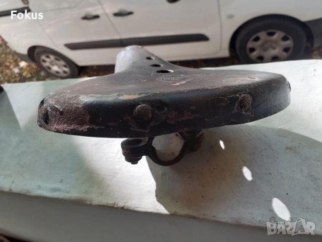 Стара маркова кожена седалка за велосипед Lepper, снимка 5 - Антикварни и старинни предмети - 53292224