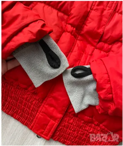 Пухено дамско  ВИНТИДЖ  яке   NIKE MINI SWOOSH Y2K 90-те размер Л, снимка 6 - Якета - 48524709