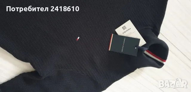 Tommy Hilfiger Cotton POLO Mens Size S НОВО! ОРИГИНАЛ! Мъжки Памучен Пуловер Поло!, снимка 5 - Пуловери - 47968230