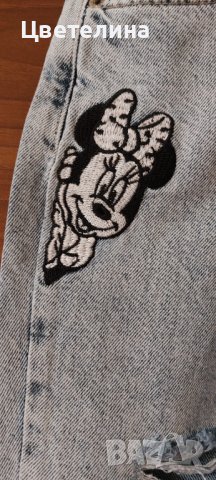 Crop Mom fit, С, снимка 3 - Дънки - 39754619