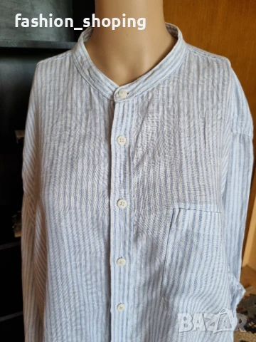 Мъжка ленена риза Angelo Litrico, размер XXL, снимка 4 - Ризи - 50504895