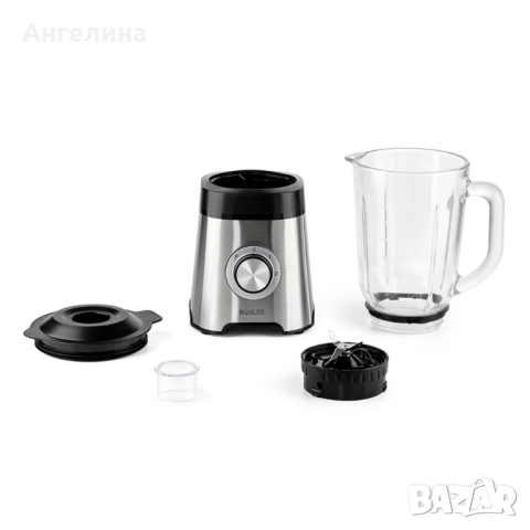 Блендер Muhler MB-555SG, 500W, 1.5 л, стъклена кана, снимка 4 - Блендери - 52983793