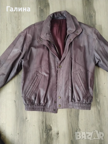 Яке от естествена кожа Pierre Cardin и топла грейка за  20 лв, снимка 2 - Якета - 53219828