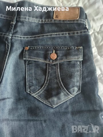 Дамски дънкови панталони, H&M, 38 размер, снимка 4 - Къси панталони и бермуди - 40848114