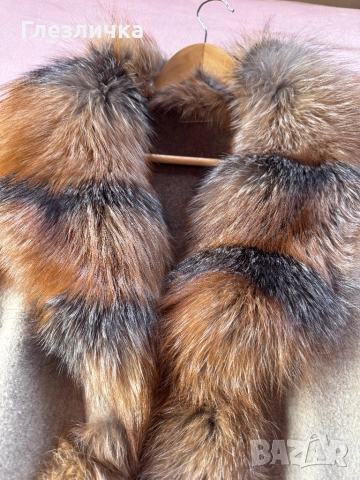 Палто лисица и Алпака, много топло и красиво, снимка 2 - Палта, манта - 52979636