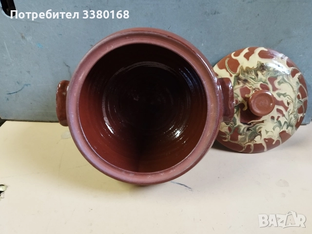 глинени съд за готвене нов, снимка 3 - Съдове за готвене - 52716617