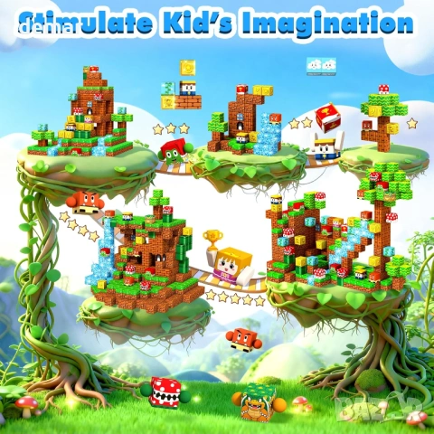 Магнитни строителни блокчета, сензорни играчки, 3+ години, 108 части, снимка 5 - Образователни игри - 53594139