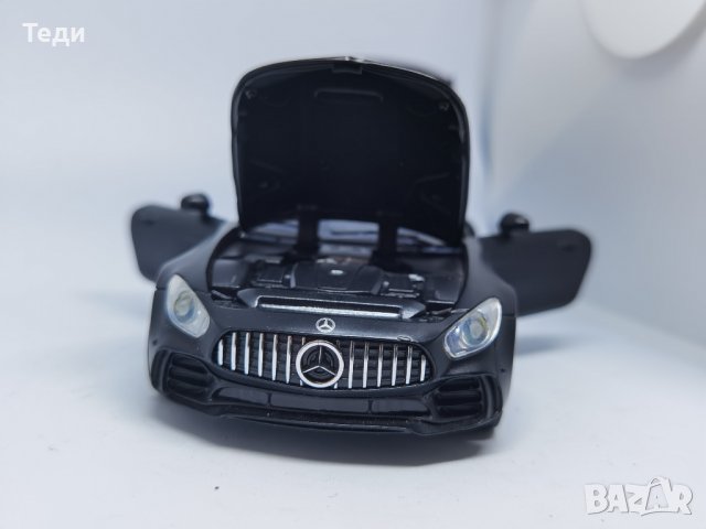 Mercedes Benz GTR макет черен, снимка 4 - Колекции - 39698099