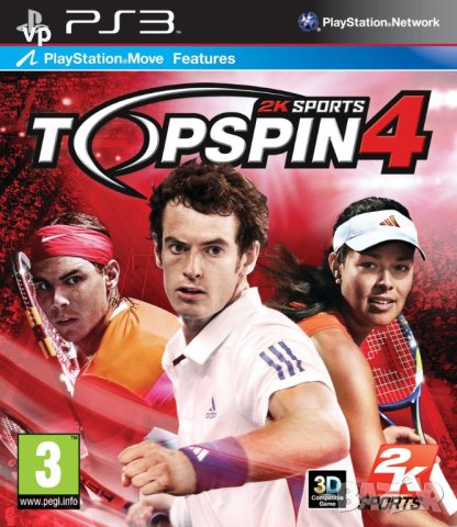Top Spin 4 Playstation 3 Оригинална Игра за Плейстейшън 3 PSN ЛИЧНА КОЛЕКЦИЯ PS3 мултиплейър Тенис