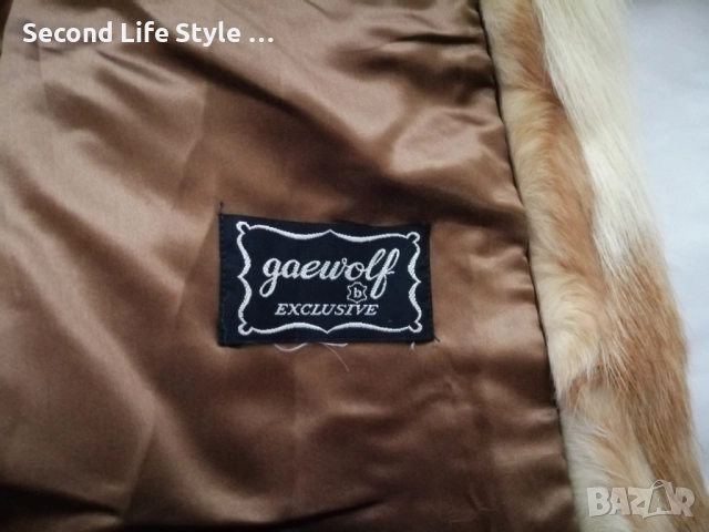 Винтидж луксозно дамско палто от естествен косъм – Baewolf Exclusive р-р M , снимка 6 - Палта, манта - 52879517