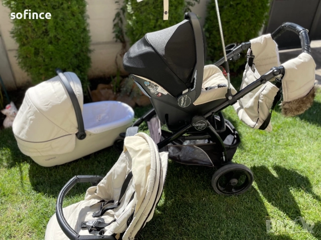 Детска количка 3 в 1 Peg Perego Book Plus Sportivo SL, Perla, снимка 5 - Детски колички - 51974145