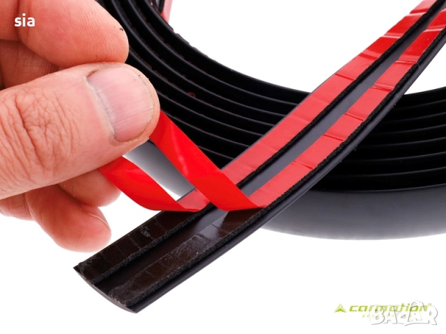 Лайсна за врата, броня и други 55мм/5метра черен мат, снимка 5 - Аксесоари и консумативи - 52085811