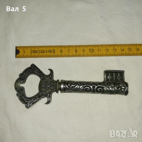 Стара отварачка - ключ с тирбушон, снимка 2 - Антикварни и старинни предмети - 53164003