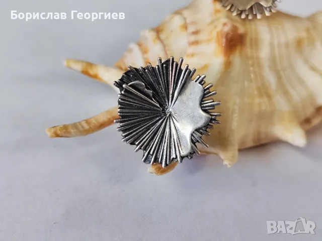 Сребърни обеци 925, снимка 2 - Обеци - 48099755