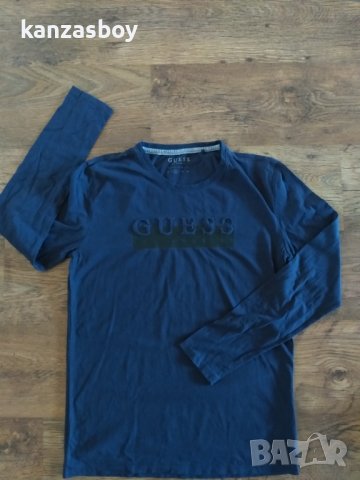 Guess Tee Shirt Manches Longues - страхотна мъжка блуза М, снимка 3 - Блузи - 44313794